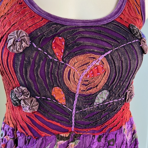 Made in India 100% Cotton Piece Work Dress size small - Picture 5 of 5